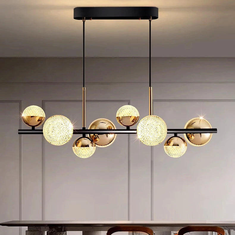 Lustre Suspension Spirale Métal Noir et Blanc Minimaliste Design - Salon Salle à Manger — Spiro