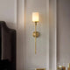 Applique Murale Sphère Albâtre Éclatante Minimaliste Design Moderne - Chambre Salle de Bain Salon — Novus
