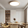Plafonnier Anneau Bois Naturel Minimaliste Design Moderne - Salon Chambre Salle à Manger — Altair