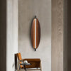 Applique Murale Ovale Bois Naturel Minimaliste Design Moderne - Chambre Salle de Bain Salon — Ovalo