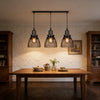 Suspension Cage Métal Noir Industriel Vintage - Cuisine Salon Bureau — Treillis
