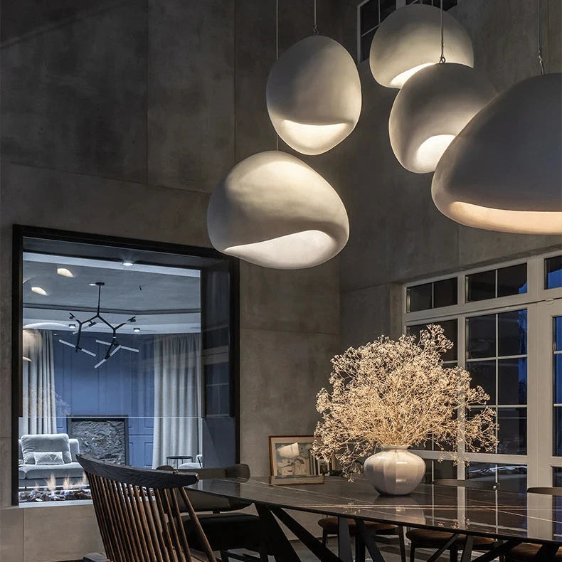 Suspension Nuage Fibre Blanche Minimaliste Design - Chambre Salon Cuisine — Nimbus