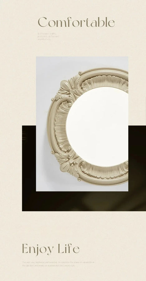 Arachne Médaillon Résine Crème Baroque