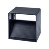 Rute Cube Aluminium Noir Épuré