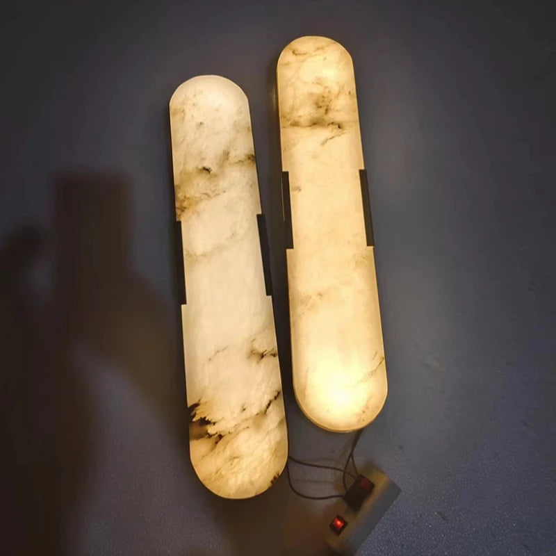 Milagros Cylindre Laiton et Alabâtre Épuré