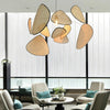 Lustre Suspension Pétales Rotin Naturel Contemporain Design - Salon Salle à Manger — Orika