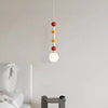 Suspension Pétales Tissu Ivoire et Bois Naturel - Cuisine Chambre Salon — Corolle