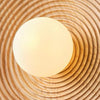 Applique Murale Bois Naturel Disque Rond Texturé Ronde - Chambre Salon Salle de Bain — Éclat