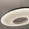 Suspension Anneaux Verre Opalin Blanc Épuré Design - Chambre Salon Cuisine — Halo