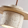 Suspension Cylindre Béton et Métal Marron Minimaliste Design - Chambre Salon Cuisine — Hypatia