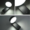 Applique Murale Rectangle Métal Noir Mat Minimaliste Design Moderne Noire - Chambre Salle de Bain Salon — Porphyre