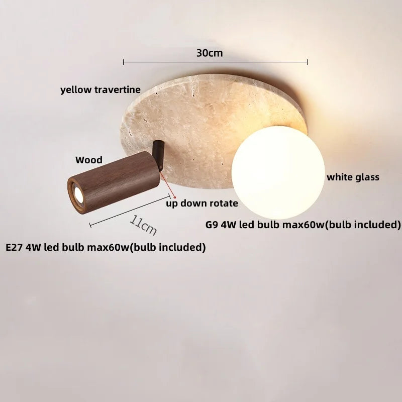 Rasha Anneau Pierre Beige Minimaliste