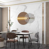 Applique Murale Disque Métal Cuivré et Résine Blanche Ronde - Chambre Salle de Bain Salon — Fino