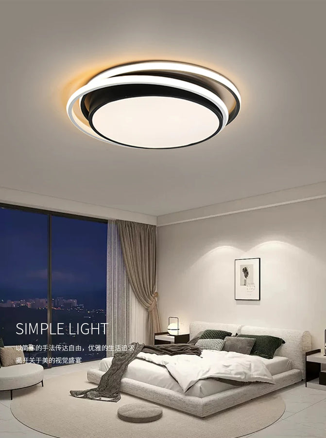 Lumis285 Vagues Métal Blanc Minimaliste et Lune