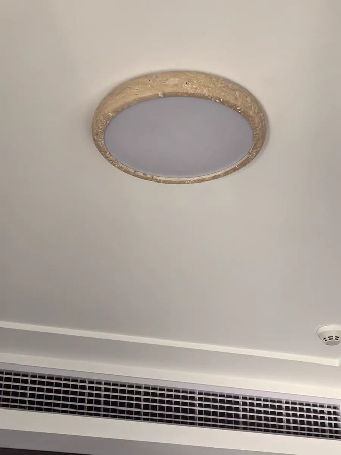 Rasha Anneau Pierre Beige Minimaliste