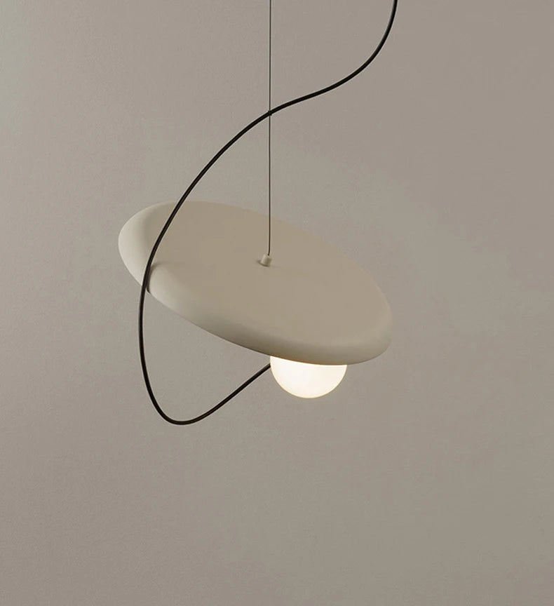 Blanche Disque Métal Cuivré Minimaliste
