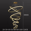 Svea Spirale Anneaux Métal Doré Contemporain