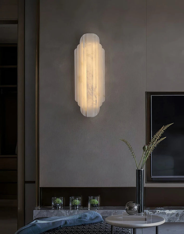 Yasaman Cylindre Verre Blanc Art Déco
