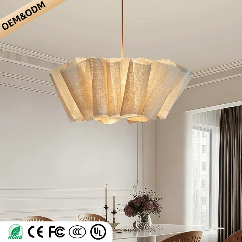 Lumis230 Pétales Tissu Lin Beige Wabi-Sabi
