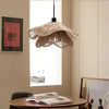 Suspension Vagues Tissu Blanc Sculptural Design - Chambre Salon Cuisine — Lumio
