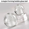 Agnes Bulles Verre Transparent et Laiton Épuré