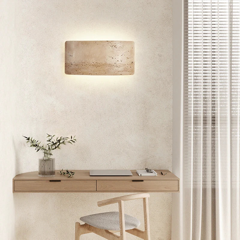 Applique Murale Cylindre Marbre Blanc et Laiton Doré Dorée - Chambre Salle de Bain Salon — Aero