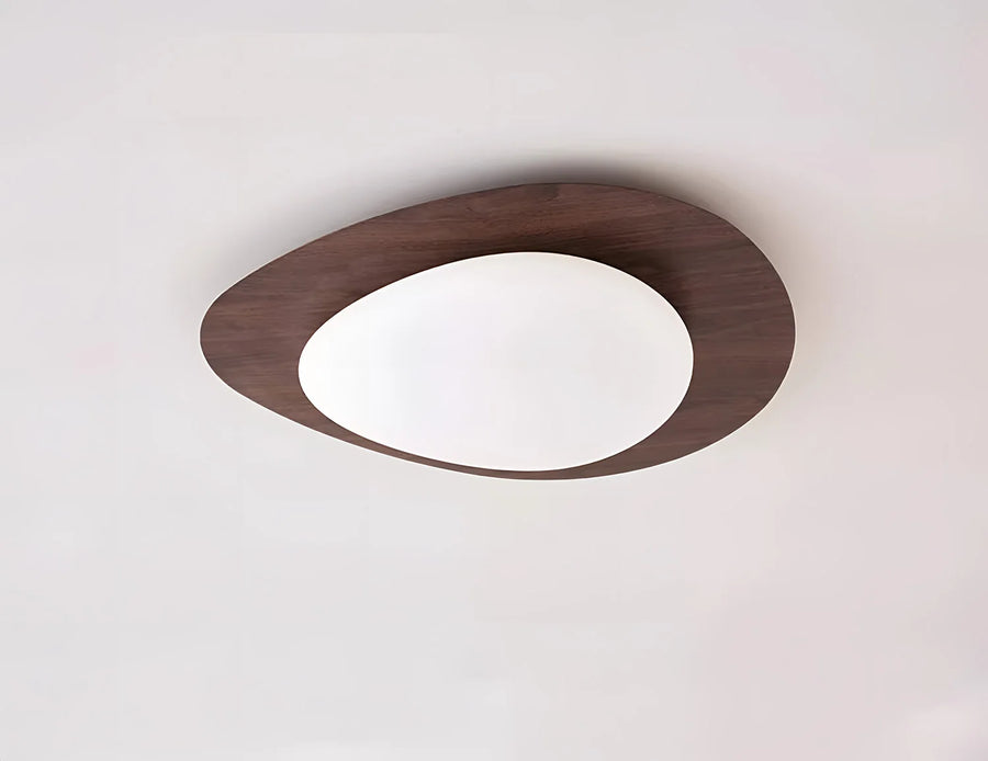 Céleste Disque Bois Noyer Minimaliste