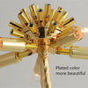 Lampadaire Plumes Blanches et Métal Doré Art Déco - Salon Bureau Chambre — Aigrette