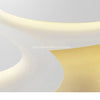 Lazare Disque Lune Éclairée Verre Opalin Blanc