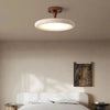 Plafonnier Anneau Bois Naturel et Métal Noir - Salon Chambre Salle à Manger — Canopus