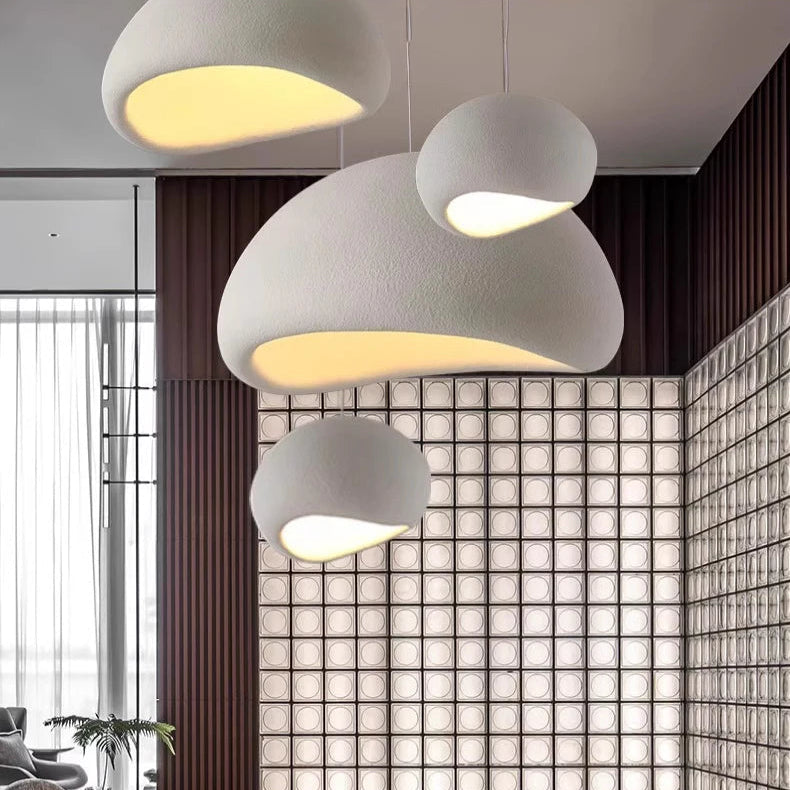 Suspension Nuage Fibre Blanche Minimaliste Design - Chambre Salon Cuisine — Nimbus