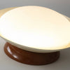 Plafonnier Soucoupe Céramique Vert Olive et Brun - Salle de Bain Salon Chambre — Lazuli