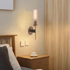 Applique Murale Bloc Verre Texturé Transparent Minimaliste Design Moderne - Chambre Salle de Bain Salon — Ferrara