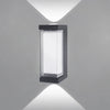 Cylindre Métal Noir et Verre Blanc — Pentos