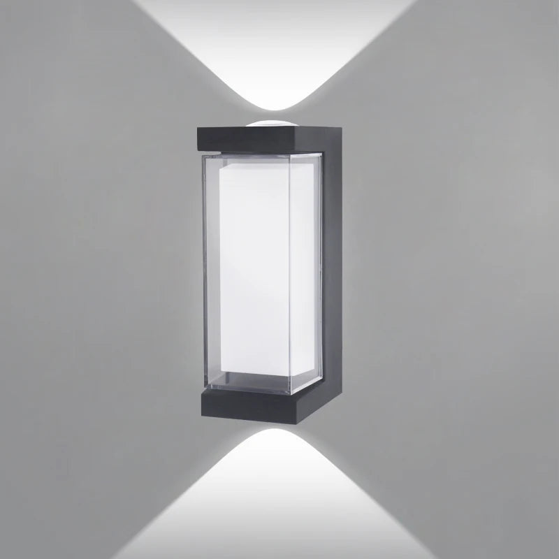Cylindre Métal Noir et Verre Blanc — Pentos
