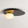 Plafonnier Disque Métal Doré Minimaliste Design Moderne - Salle de Bain Salon Chambre — Plateo