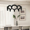 Fabrizia Arches Métal Noir Brillant Minimaliste