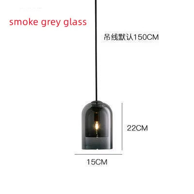 Olea Sphère Verre Soufflé Fumé et Laiton