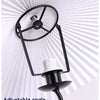 Lampadaire Spirale Métal Noir et Abat-Jour Plissé - Salon Bureau Chambre — Spiro