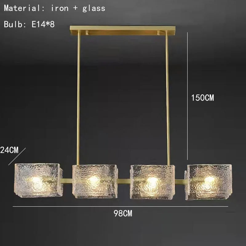 Bruges Anneau Verre Texturé et Laiton Doré
