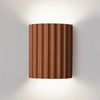 Applique Murale Cylindre Bois Texturé Minimaliste Design Moderne - Chambre Salle de Bain Salon — Colure