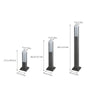 Lampadaire Cylindre Métal Noir Mat Minimaliste Design - Salon Bureau Chambre — Fuste