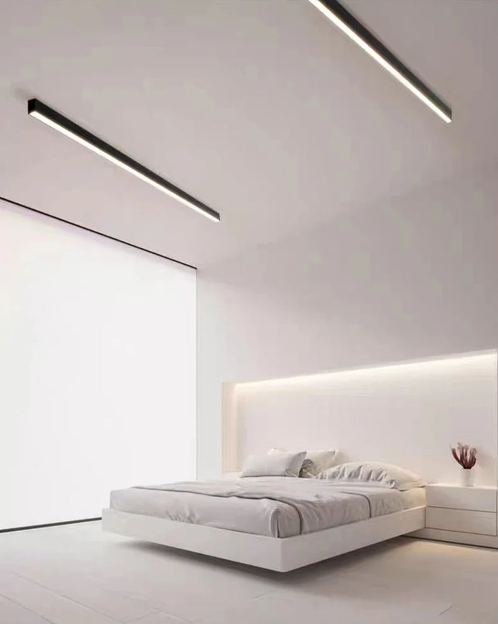 Elowen Linéaire Aluminium Noir Minimaliste