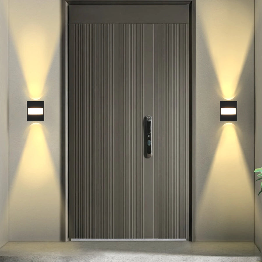Lumis240 Rectangle Métal Noir Minimaliste