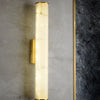 Geoffroy Cylindre Onyx Blanc et Laiton