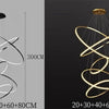 Svea Spirale Anneaux Métal Doré Contemporain