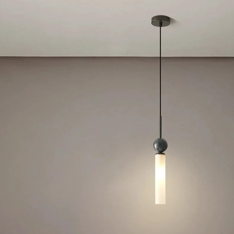 Suspension Sphères Verre Fumé et Métal Noir Boule - Cuisine Salon Salle à Manger — Quasar