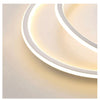 Plafonnier Anneaux Métal Blanc Minimaliste Design Moderne - Salle de Bain Salon Chambre — Maestral