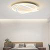 Plafonnier Anneaux Métal Blanc Minimaliste Design Moderne - Salle de Bain Salon Chambre — Maestral