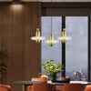 Suspension Cylindre Laiton et Marbre Blanc Art Déco - Chambre Salon Cuisine — Arabella